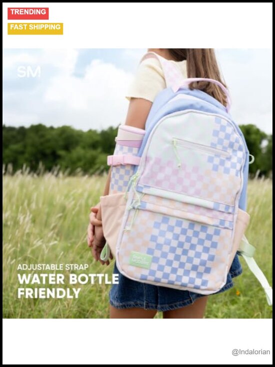 20L Medium Backpack for School with Padded Laptop Sleeve main image 4